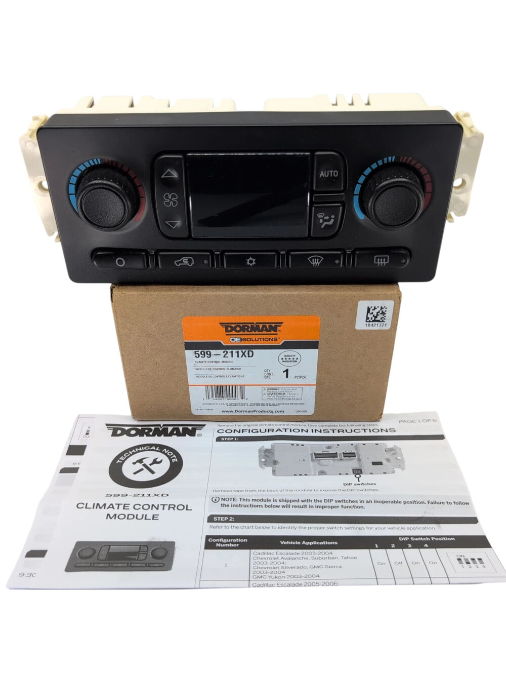 04-07 Buick 03-06 Cadillac 02-09 Chev Gmc 03-07 Hummer Climate Control Module